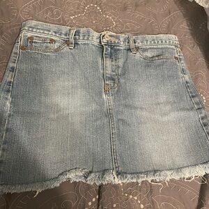 GAP Light Blue Denim Mini Skirt size 10